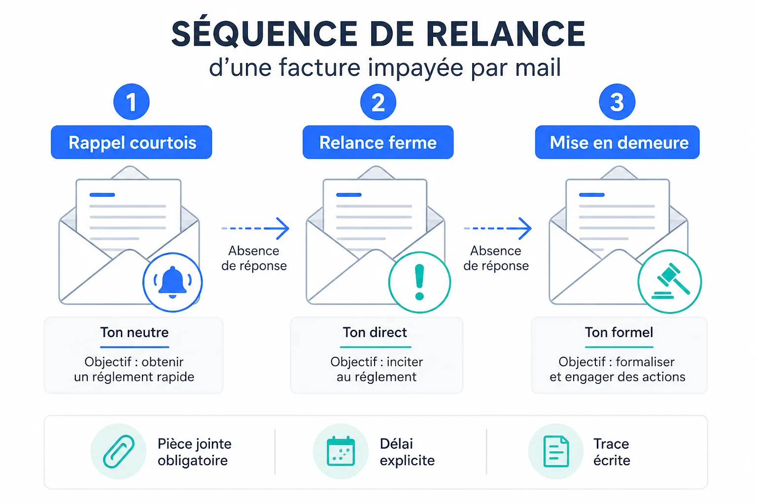 Mail de relance facture impayée : quoi écrire, quand