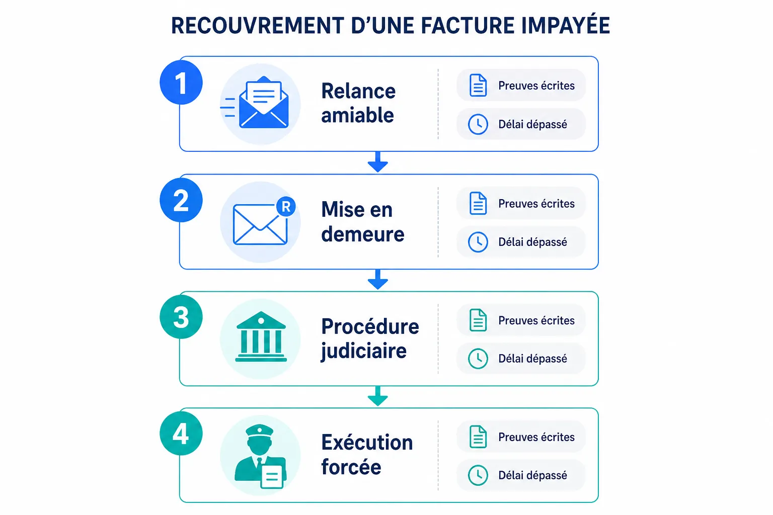 Un client ne paie pas : que faire, dans l'ordre